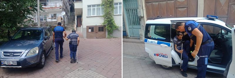 Recep Amca’nın yardımına Zabıta koştu
