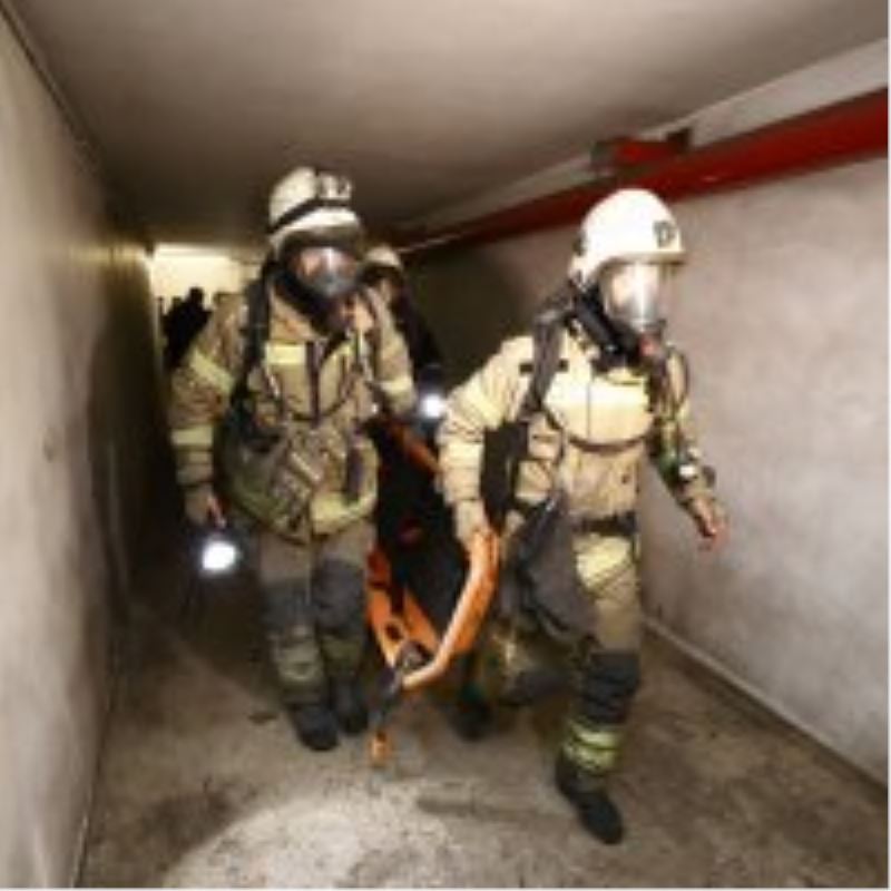 Metroda nefes kesen tatbikat