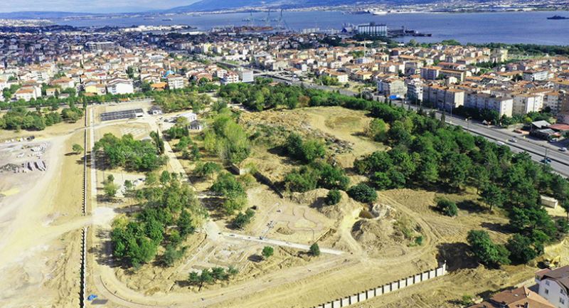Derince Sağlıklı Yaşam Parkı havadan görüntülendi