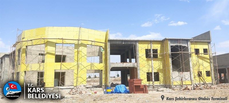 Kars Şehirlerarası Otobüs Terminalinde Çalışmalarımız Tüm Hızıyla Devam Ediyor…
