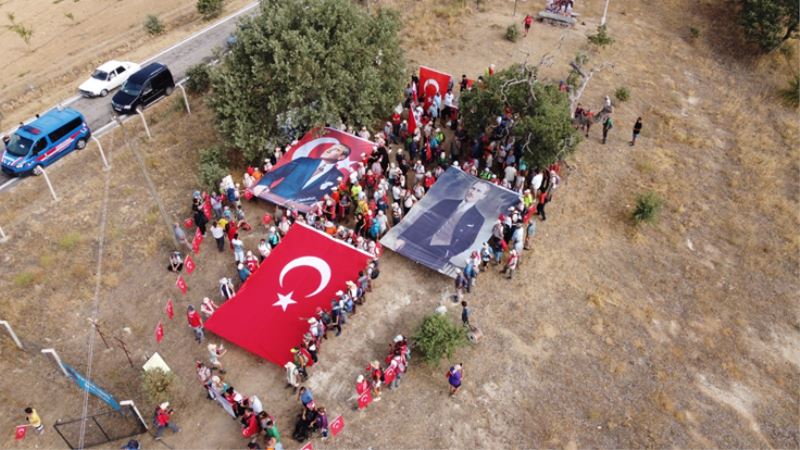 Zafer Yolu kafilesi Takmak’ta