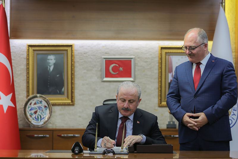 TBMM BAŞKANI ŞENTOP BAŞKANIMIZ BİLGİN