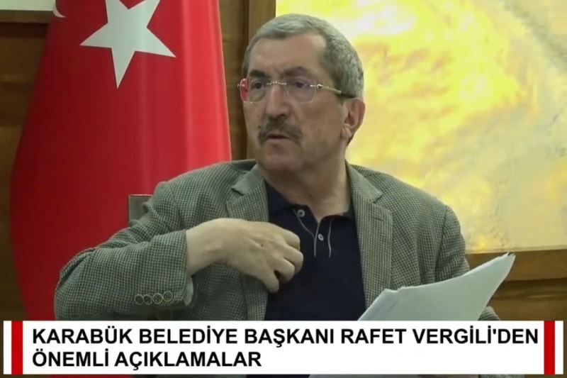 Karabük Belediye Başkanı Rafet Vergili, Canlı Yayında Açıklamalarda Bulundu