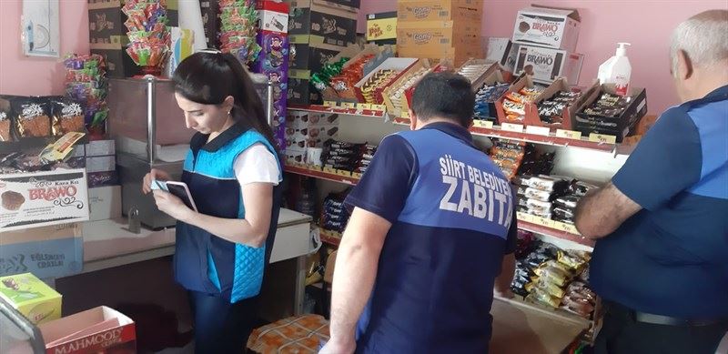 SİİRT’TE ZABITA EKİPLERİ OKUL KANTİNLERİNİ DENETLEDİ