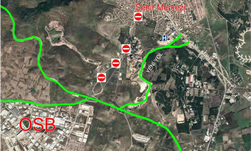 OSB Yolu, Ağır Tonajlı Ve  Servis Araçlarına Kapanıyor
