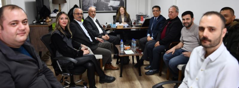CHP İl ve Merkez İlçe Yönetiminden Belediyemiz Basın Birimine Ziyaret