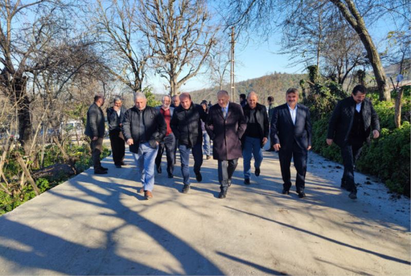 YAZKONAĞI’NDA YILLARIN YOL SORUNU ÇÖZÜME KAVUŞTU