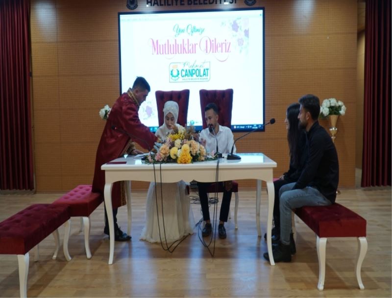 ŞANLIURFA’DA EN ÇOK NİKAH HALİLİYE BELEDİYESİ İLE KIYILDI