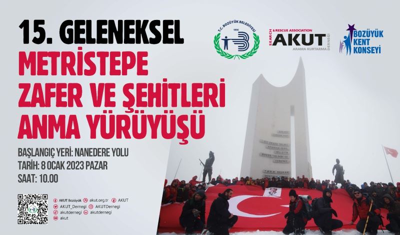 “15. GELENEKSEL METRİSTEPE ZAFER VE ŞEHİTLERİ ANMA YÜRÜYÜŞÜ” 8 OCAK’TA YAPILACAK