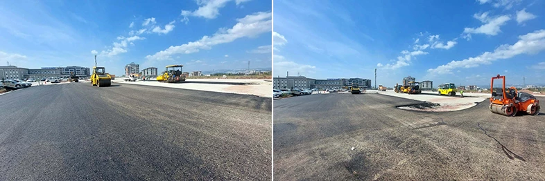 Kartepe Kent Meydanı otoparkı asfaltlandı