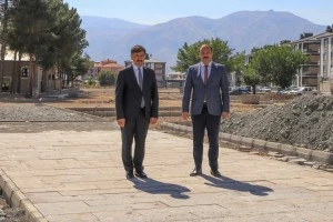 Mihrali Aksu Millet Bahçesi yapım çalışmaları devam ediyor