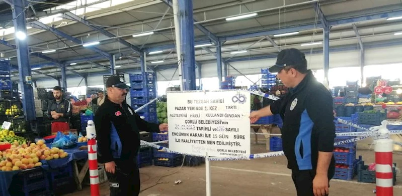 Kurallara Uymayan Pazarcılara Ceza Verildi