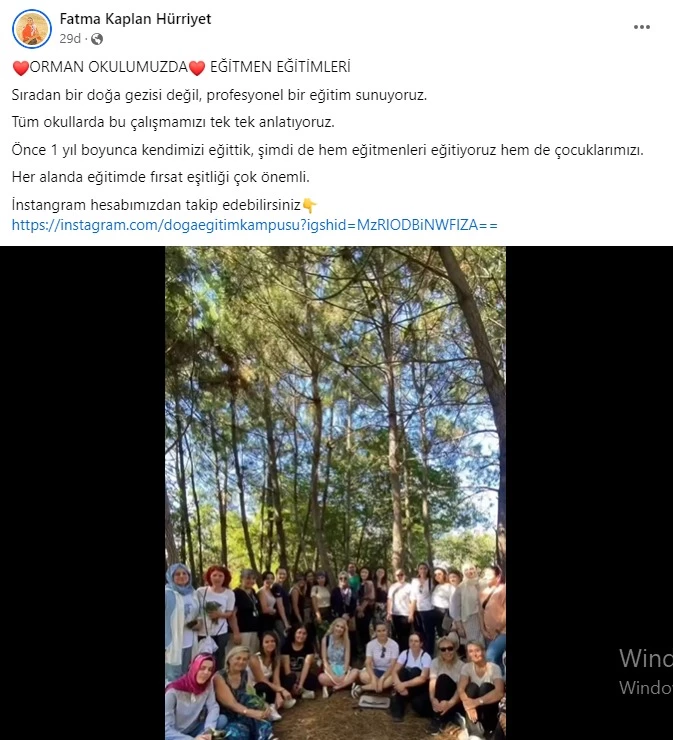 HÜRRİYET, “ORMAN OKULU’NDA PROFESYONEL BİR EĞİTİM SUNUYORUZ”