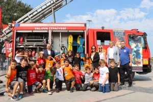 KÜÇÜK İTFAİYECİLER PARKURU BAŞARIYLA TAMAMLADI