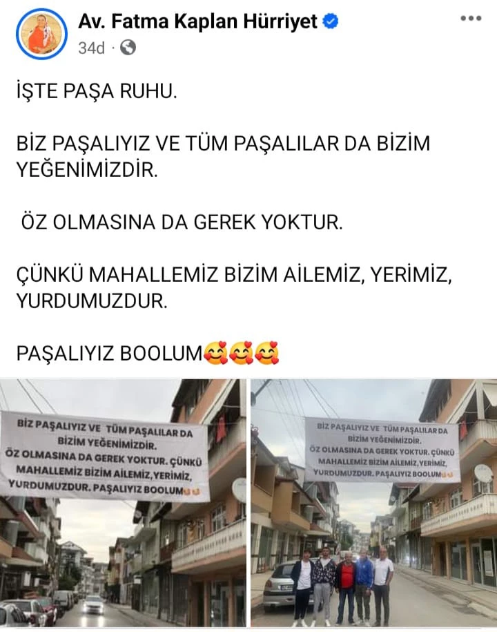 PAŞA’DAN HÜRRİYET’E PANKARTLI DESTEK