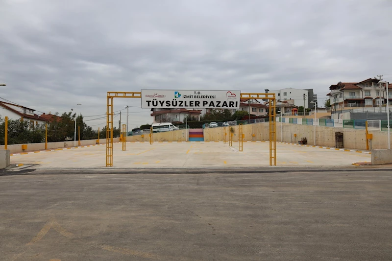 TÜYSÜZLER PAZAR ALANI VATANDAŞLARIN HİZMETİNE AÇILDI