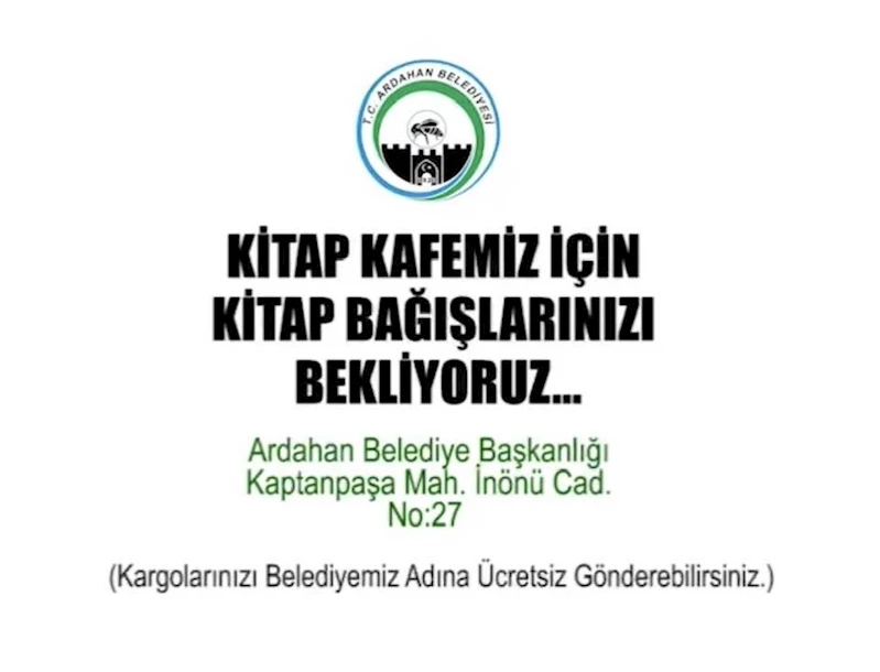 KİTAP KAFEMİZ İÇİN KİTAP BAĞIŞLARINIZI BEKLİYORUZ: