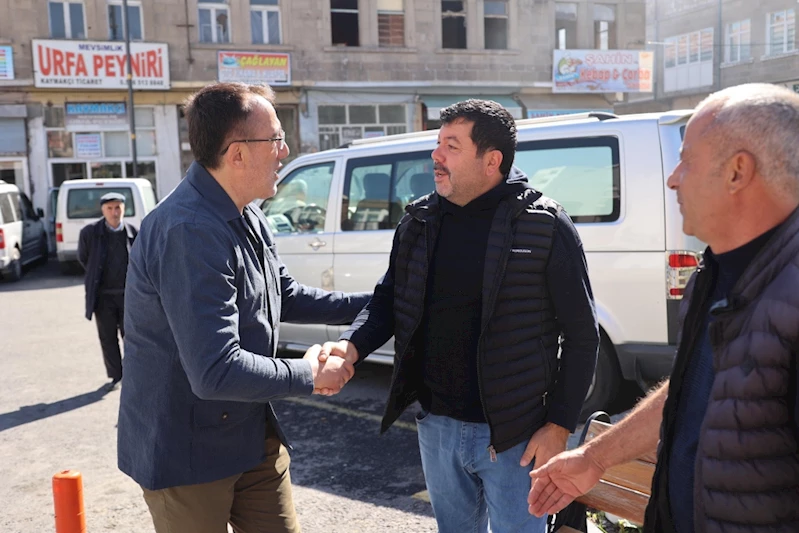 Başkan Savran, Kasaplar Çarşısı Ve Belediye Caddesi Esnaflarını Ziyaret Etti