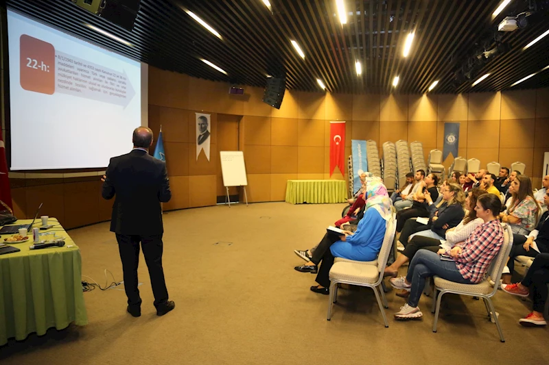 BELEDİYE PERSONELİNE E-İHALE UYGULAMASI VE KAMU İHALE MEVZUATI EĞİTİMİ VERİLDİ