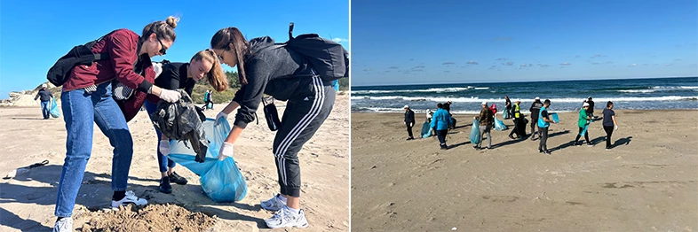 Uzunkum’da 315 kg ve 1642 parça atık toplandı