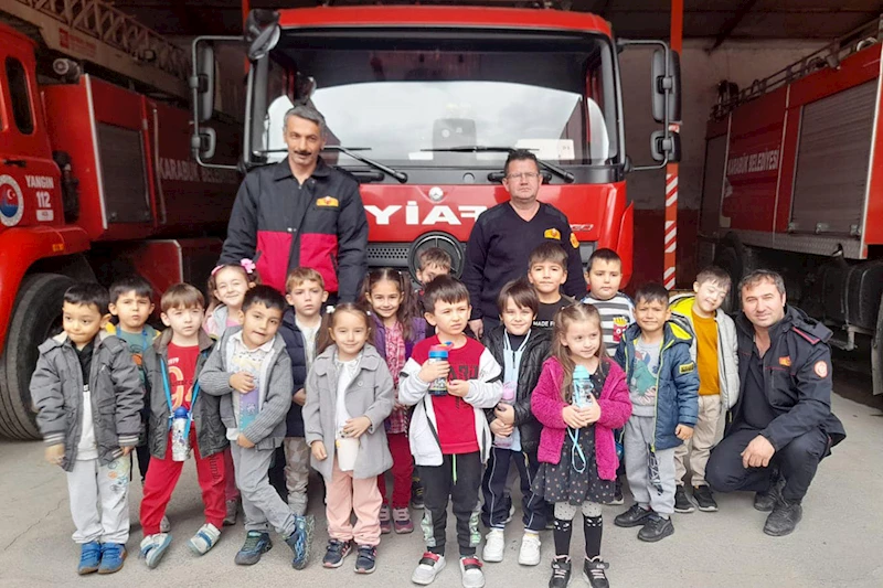 TOKİ Cevizkent Bahaddin Gazi İlkokulu Anaokulu Öğrencilerinden İtfaiye Müdürlüğümüze Ziyaret