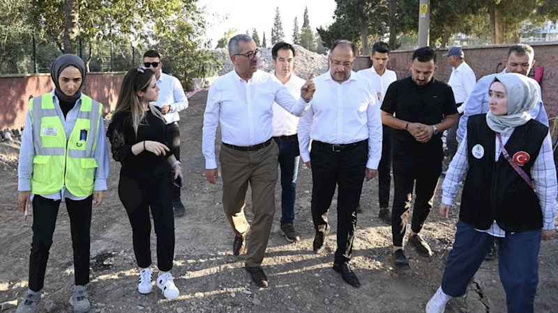 Başkan Güngör, Bakan Yardımcısı Gürgen’le Çalışmaları Yerinde İnceledi