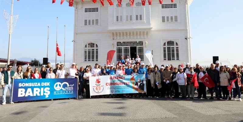 BAŞKAN HAYRİ TÜRKYILMAZ, 100. YILDA CUMHURİYET İÇİN  YÜRÜYOR