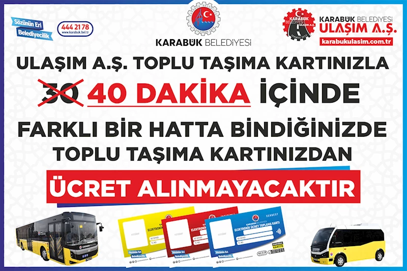 Aktarma Süresi 40 Dakika Oldu