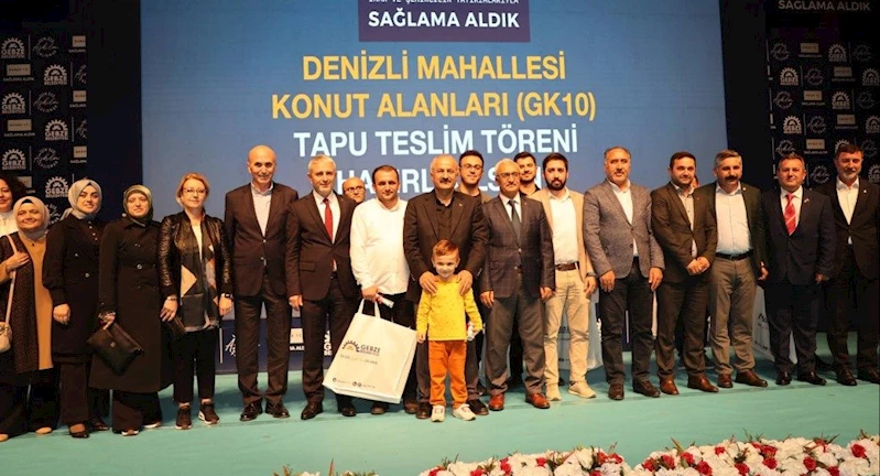 Denizli Mahallesi’nde 1683 kişiye Tapuları Takdim Edildi