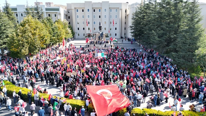 Nevşehir’den Filistin’e Destek, İsrail’e Öfke