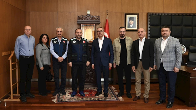 Başkan Güngör, İlbank Genel Müdürü Recep Türk