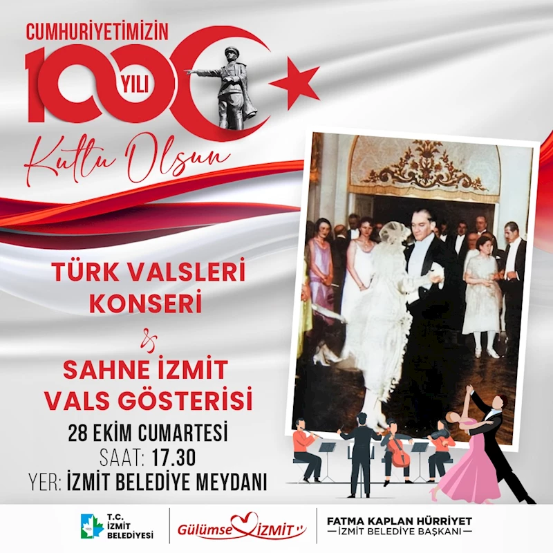 100.YIL TÜRK VALSLERİ KONSERİ VE SAHNE İZMİT VALS GÖSTERİSİ İZLEYENLERİ BÜYÜLEYECEK!