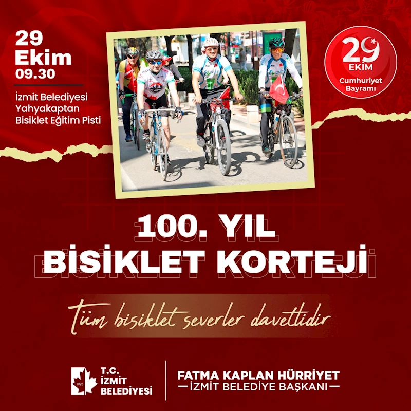 100. YIL CUMHURİYET BİSİKLET KORTEJİ  KENTTE RENKLİ GÖRÜNTÜLERE SAHNE OLACAK