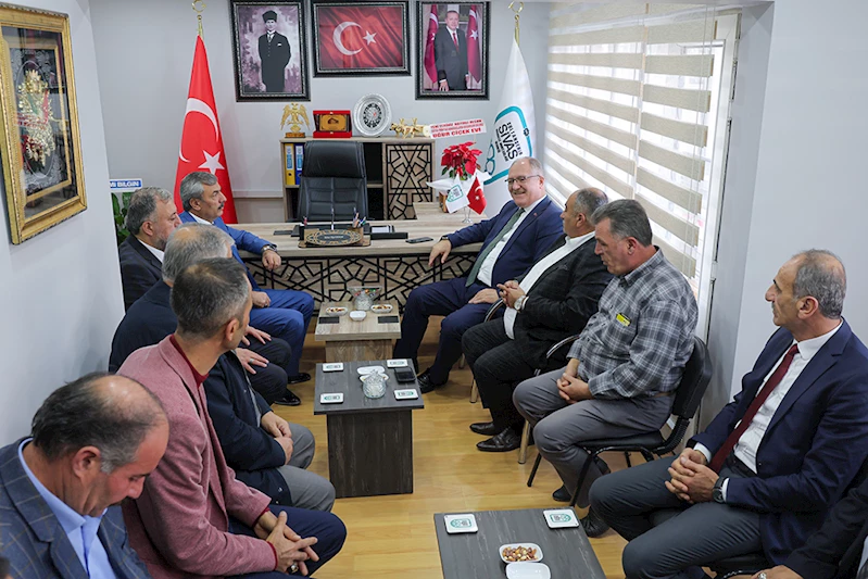 BAŞKANIMIZ BİLGİN, MUHTARLAR DERNEĞİNİ ZİYARET ETTİ…