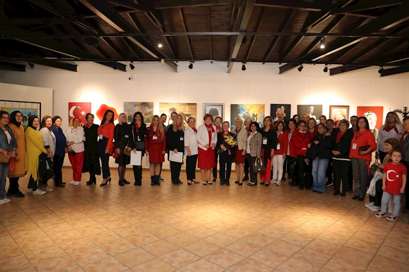 “CUMHURİYET VE BİZ – 7” RESİM SERGİSİ KAPILARINI SANATSEVERLERE AÇTI