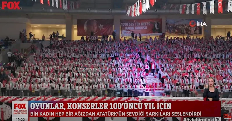 BİN SES TEK NEFES KADIN KOROSU ULUSAL MEDYAYA DAMGA VURDU
