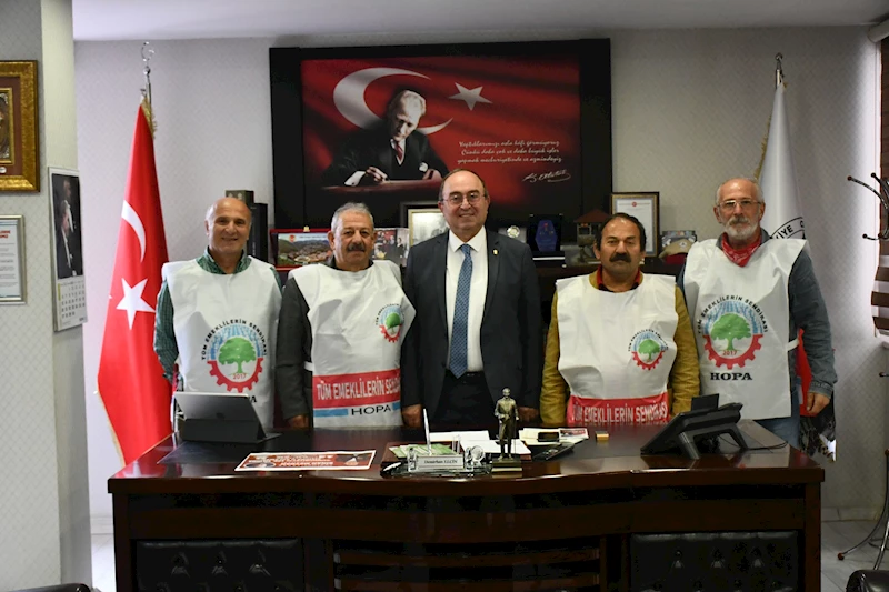 TÜM EMEKLİLER SENDİKASINDAN BAŞKAN ELÇİN’E ZİYARET