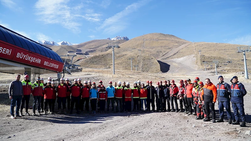 Erciyes’te Kurtarma Tatbikatı Düzenlendi