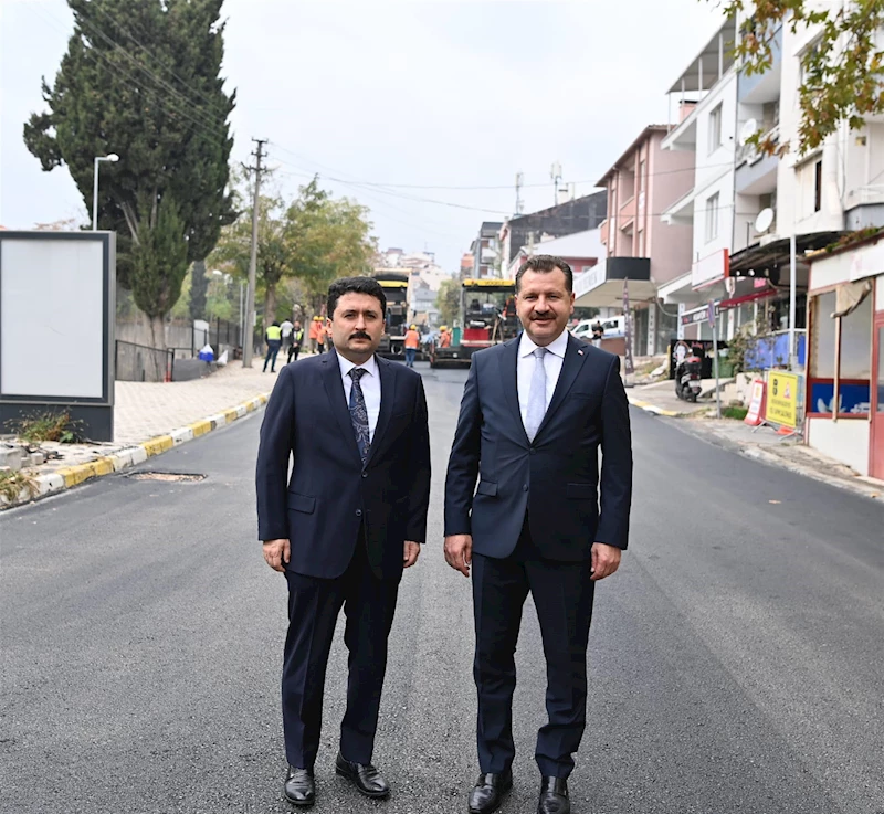 Hastane İle Baruthane Caddesi’ne Sıcak Asfalt