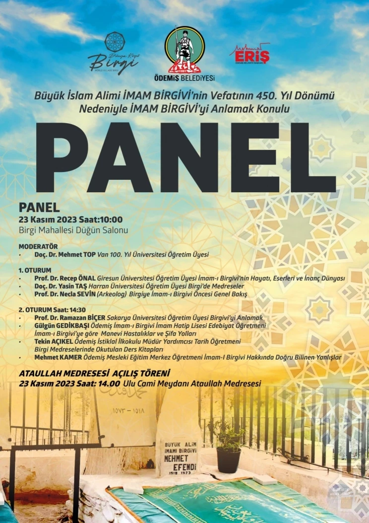 İmam Birgivi Vefatının 450. Yılında Birgi’de Anılacak