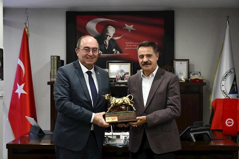 BAŞKAN ELÇİN’İ, ATAKUM BELEDİYE BAŞKANI CEMİL DEVECİ ZİYARET ETTİ