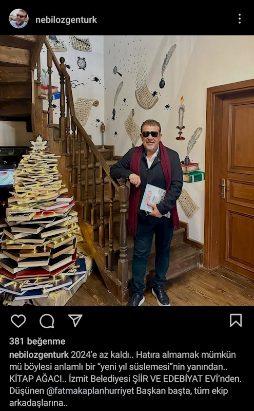 NEBİL ÖZGENTÜRK’TEN ŞİİR VE EDEBİYAT EVİ’NE ÖVGÜ