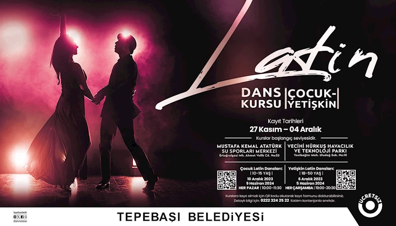 ÇOCUKLAR VE YETİŞKİNLER İÇİN LATİN DANSLARI KURSU BAŞLIYOR