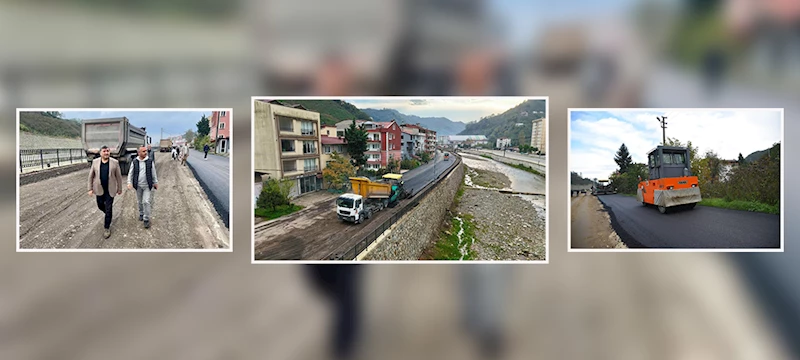 SÖNMEZ CADDESİ’NDE SICAK ASFALT SEFERBERLİĞİ