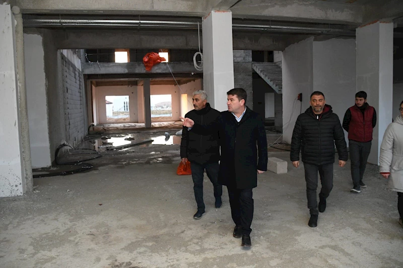BELEDİYE BAŞKANI DR. EVREN DİNÇER HASTA YAKINI KONUKEVİ VE KÜLLİYE PROJESİNİ YERİNDE İNCELEDİ