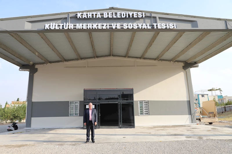 BAŞKAN TURANLI; KAHTA BELEDİYESİ KÜLTÜR MERKEZİ VE SOSYAL TESİSİMİZİ HALKIMIZIN HİZMETİNE SUNDUK