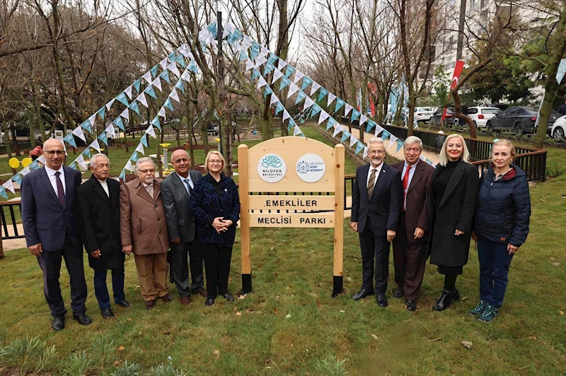 Nilüfer’de emeklilere özel park ve lokal kazandırıldı