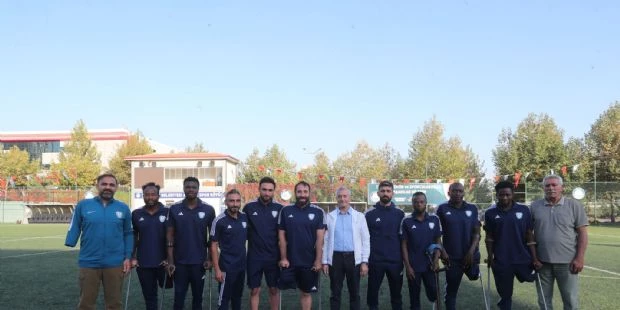 Başkanımızdan Ampute Futbol Takımına Moral Ziyareti