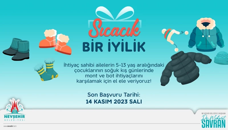 Nevşehir Belediyesi’nden İhtiyaç Sahibi Ailelere Mont Ve Bot Desteği