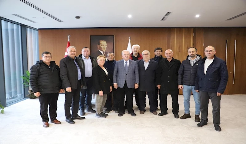BAŞKAN ALBAYRAK SÜLEYMANPAŞA, MURATLI VE MALKARA MUHTARLARIYLA BİR ARAYA GELDİ